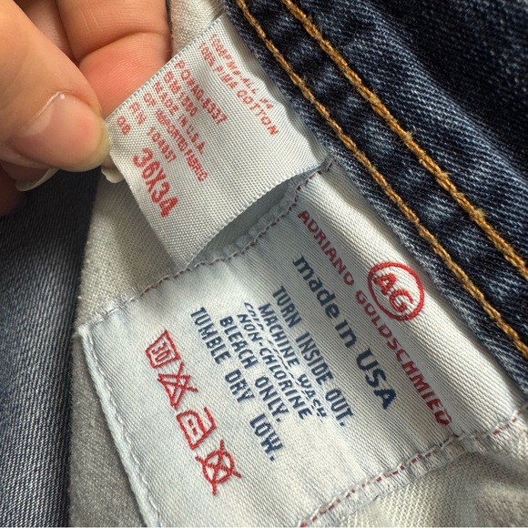 Adriano Goldschmied AG The Hero Men’s Dark Blue Jeans - Picture 5 of 8